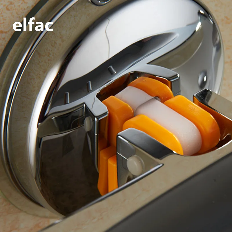 Elfac круглый квадратный Форма Мыло блюдо держатель Пластик гальваническим