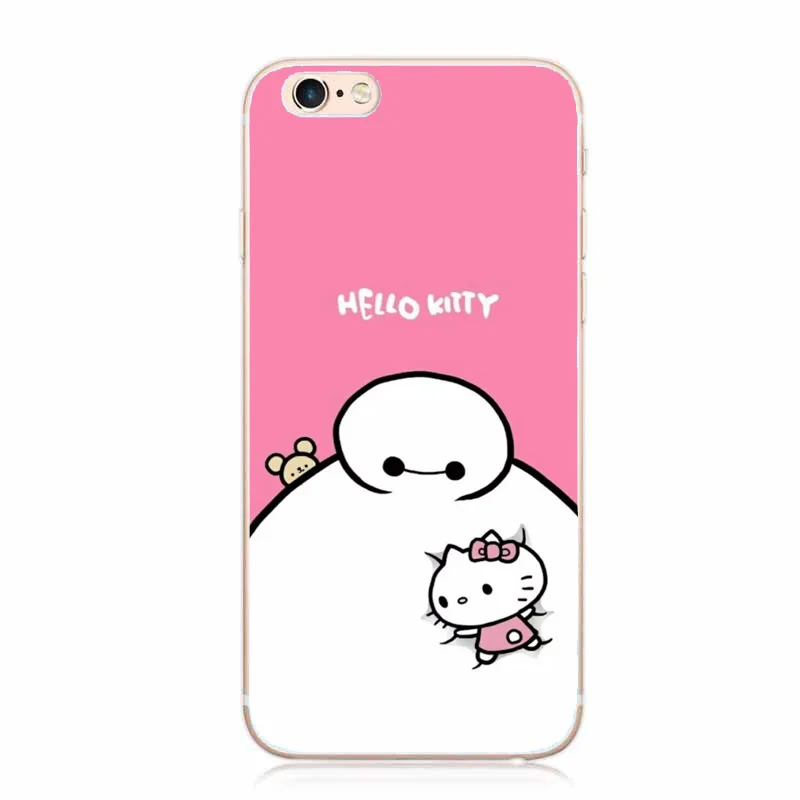 TPU IMIDO hello kitty Мягкий ТПУ силиконовый чехол подходит для Apple iPhone X XR XS Max 8 для iPhone 7 8 6 6S Plus 5 5S чехлы для телефонов - Цвет: TPU
