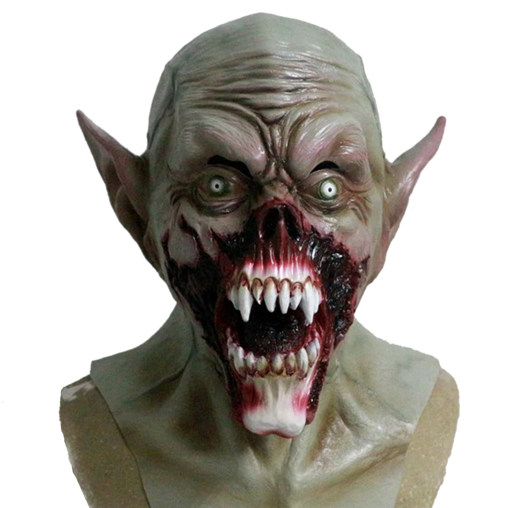 Маска вампира Kurten Demon Zombie страшный взрослый костюм на Хэллоуин вечерние