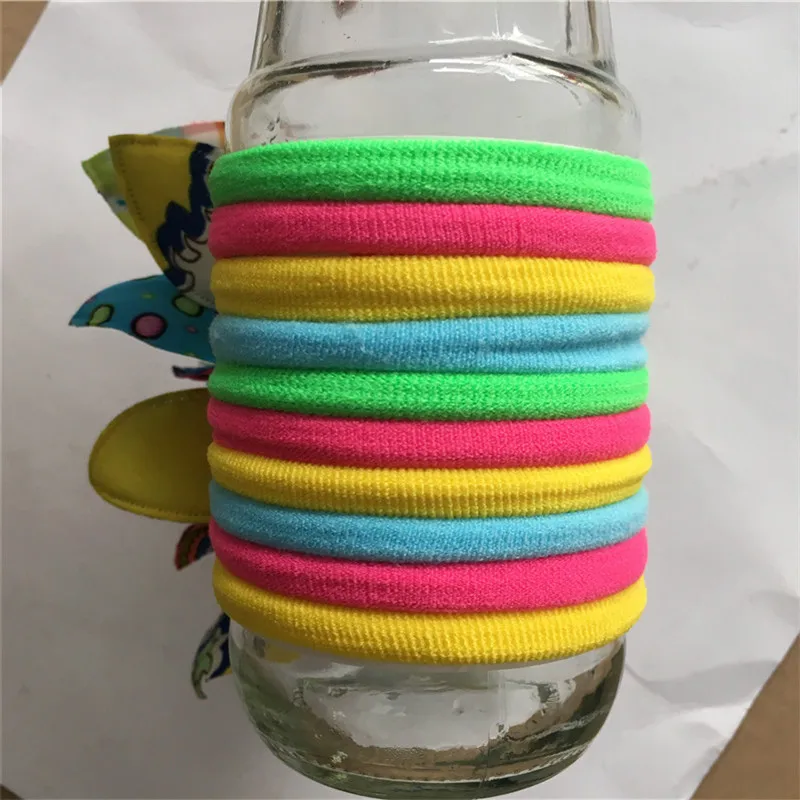 1Pcs Elastic Hair Bands Polka Dot Cute Bow Rabbit Ears Rubber Rope Girls Scrunchy Accessory for Tie |