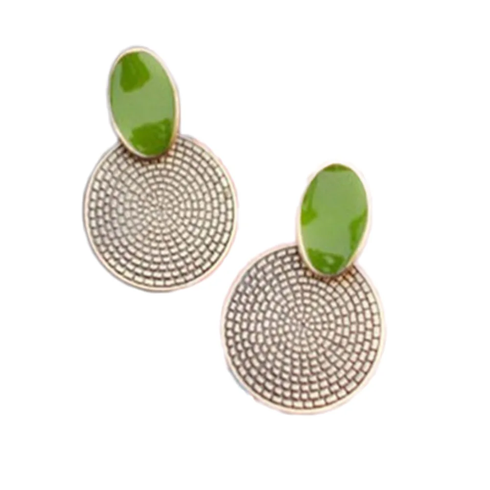 Лидер продаж 2018 элегантные и винтажные женские серьги круглые в стиле ретро