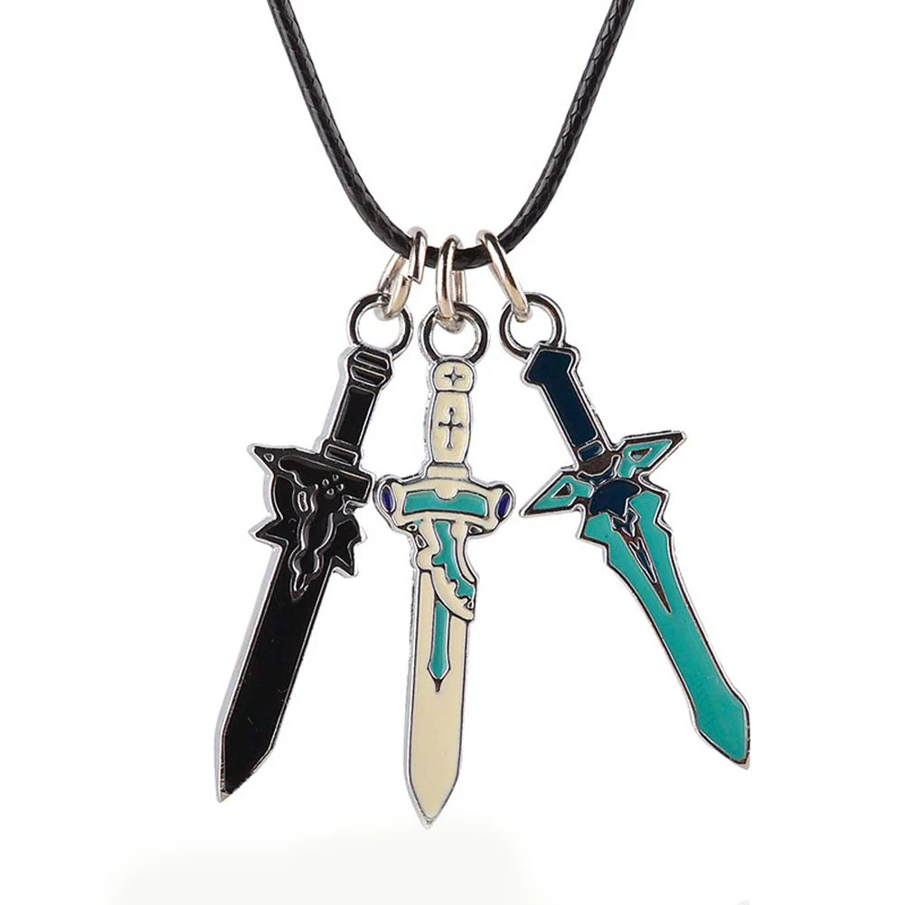 Косплей Костюм Sao Sword Art Online Kirito DARK REPULSER Asuna ожерелье с подвеской | Украшения и