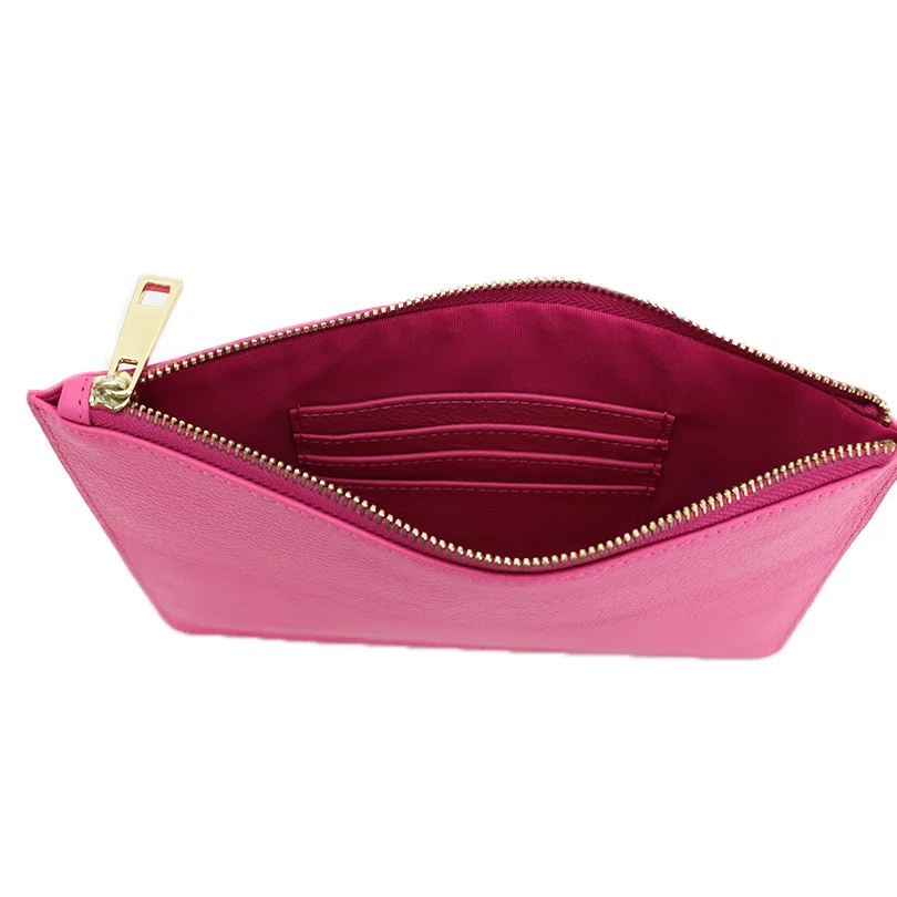 2018 модные повседневные клатчи на молнии из бычьей кожи женские кошельки