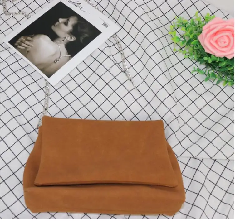 

Female bag simple style fashion small bag PU leather women vintage messenger shoulder cross body bag chain buxingu89