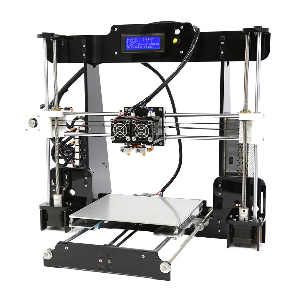 Высокая точность двойной экструдер Prusa i3 3D комплект принтеров Anet A8M imprimante 3d DIY