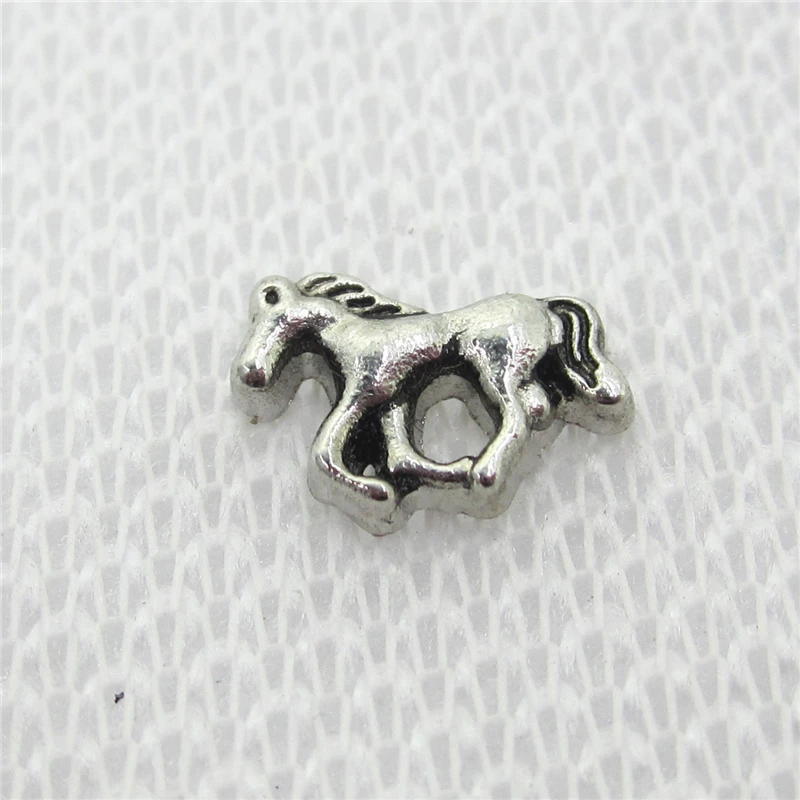 

Hot Selling 20pcs/lot Silver Horse Animals Floating Charms Living Glass Memory Lockets DIY Jewelry Charms