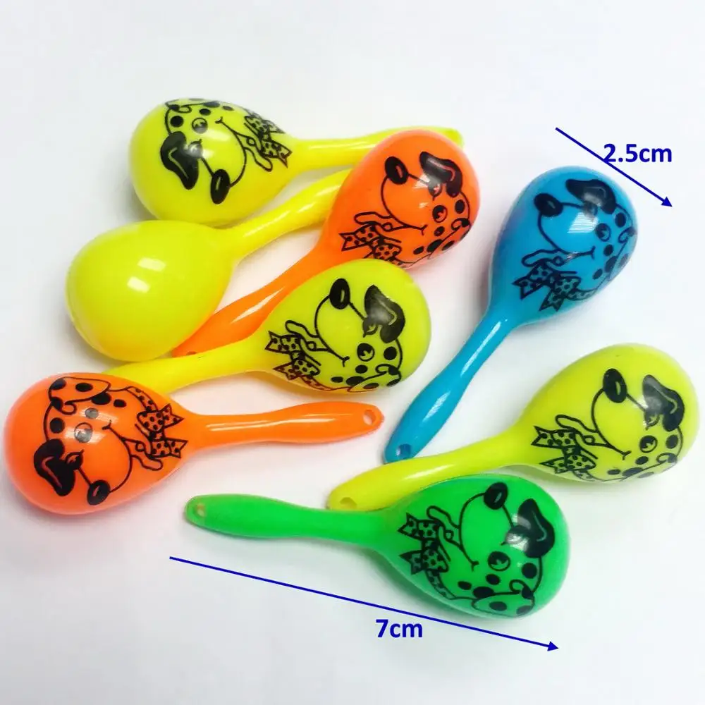 4 шт. мини пластиковая собака Maracas 424 дети фиеста партии Goody Лут мешок наполнитель