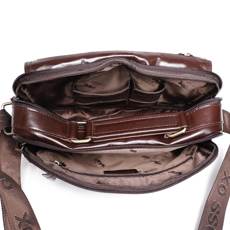 Кожаная сумка CROSSOX в классическом стиле SL423|cross ox|bag genuine leathersmall bag |
