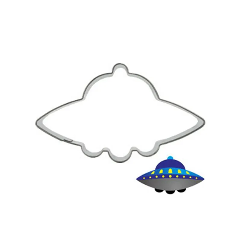 

UFO Biscuit Cutter Pancake Cookie Stamp Tools Creative Products for Kitchen Happy Life Breakfast Desert Molds for Plaster