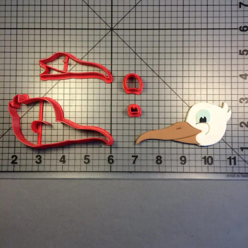 Серия животных печенья Custom 3D печатных Stork торта для украшения инструмент из