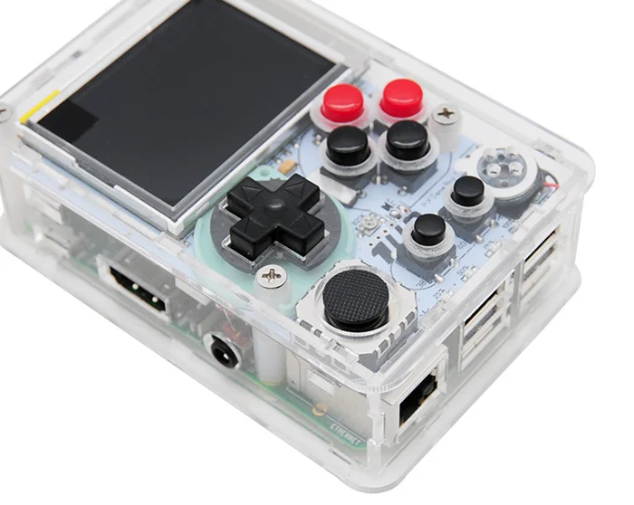 DIY Мини игровая консоль 2,2 дюймов HD ЖК-экран Raspberry Pi 3 B+ игровая приставка Портативный игровой плеер встроенный более 10000 ретро-игр