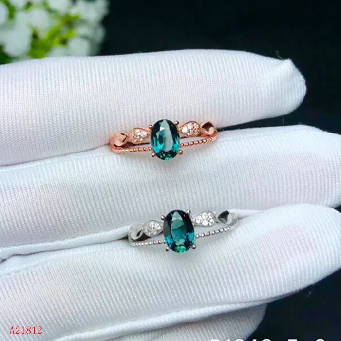 KJJEAXCMY boutique jewelryar 925 Серебряный инкрустированный натуральный сапфир | Кольца -32964005927