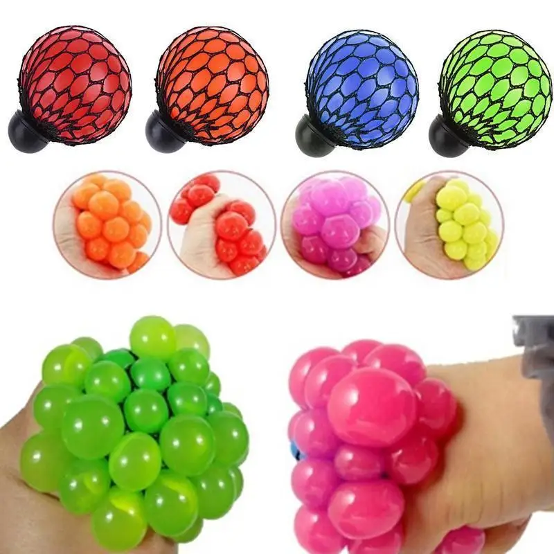 5 см/7 см Squeeze игрушки мягкими сетки мяч винограда Toy виноград анти стресс Новинка