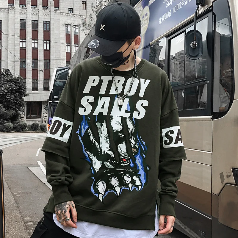 Прямая поставка 2018 Новая мода PTBOY SAILS с длинными рукавами Мужская крутая верхняя