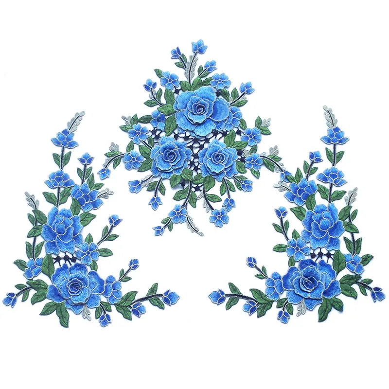 3D пионы нашивки цветы вышитые нашивка на одежду для одежды куртка аппликация