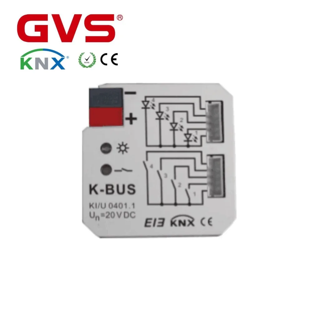 Универсальный 4 складной интерфейс GVS KNX/ECB K bus для автоматизации умного дома KNX| |