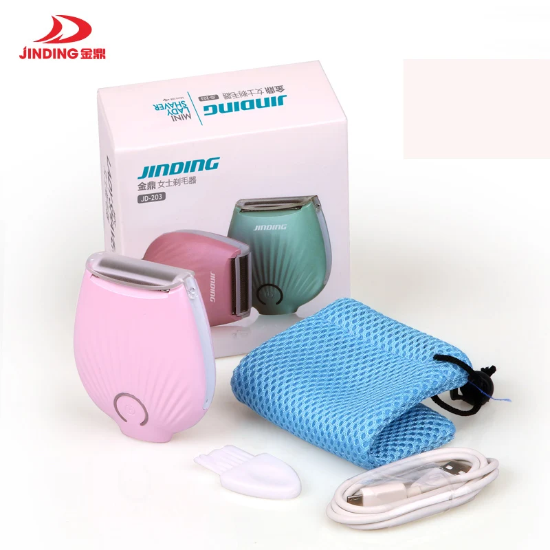 JD электрическая Водонепроницаемая мини Женская бритва женское удаление волос на