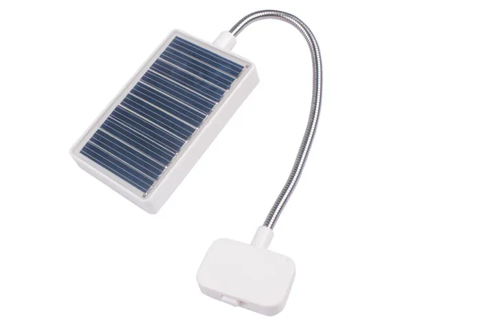 Светодиодный мини светильник на солнечной энергии с зажимом гибкий Регулируемый