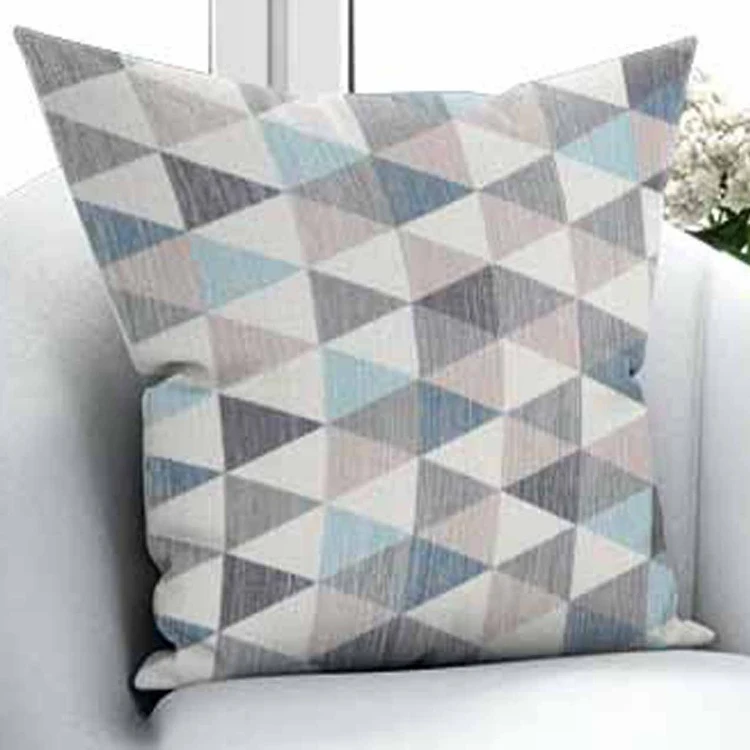 

Else Blue Gray Brown Triangles Geometric Nordec 3D Print Microfiber Throw Pillow Case Cushion Cover Square Hidden Zipper 45x45cm