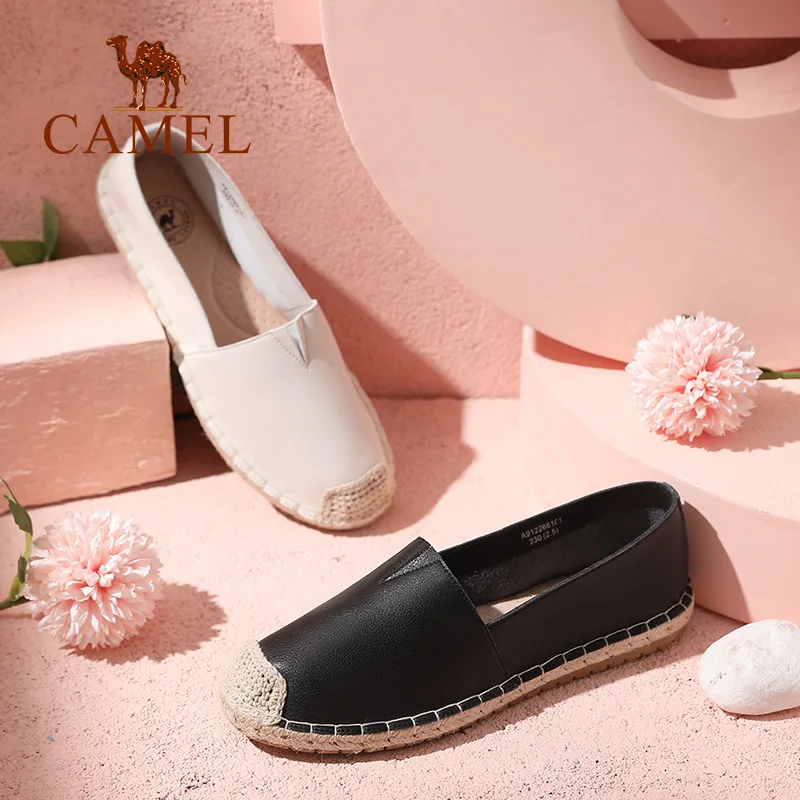 CAMEL/Новинка женская повседневная обувь на плоской подошве Цвет белый женские