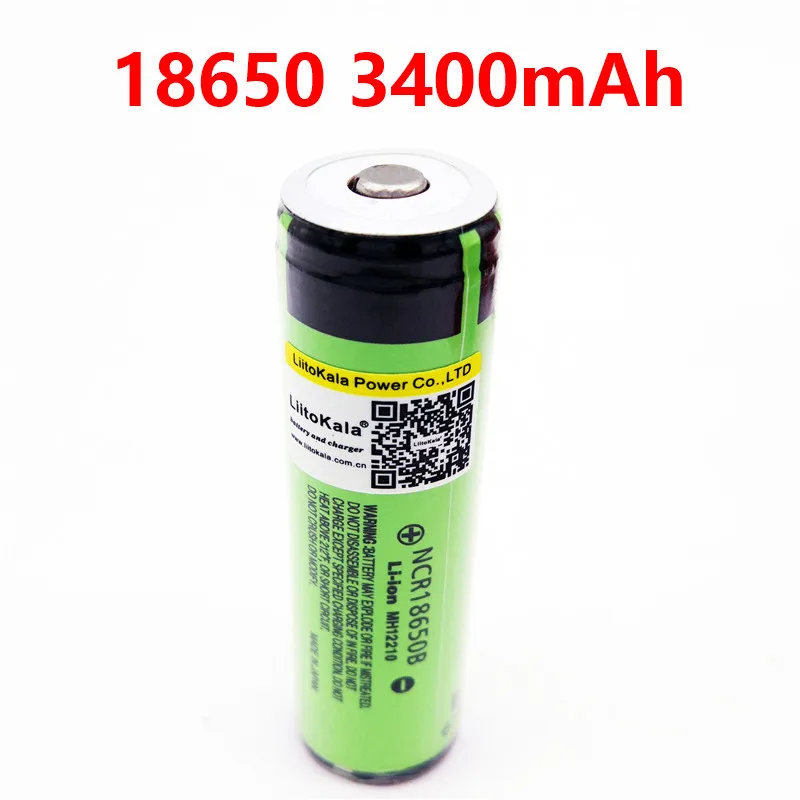 Liitokala 18650 3400 мАч батарея 3,7 в литий-ионный Rechargebale PCB защищенная NCR18650B батарея