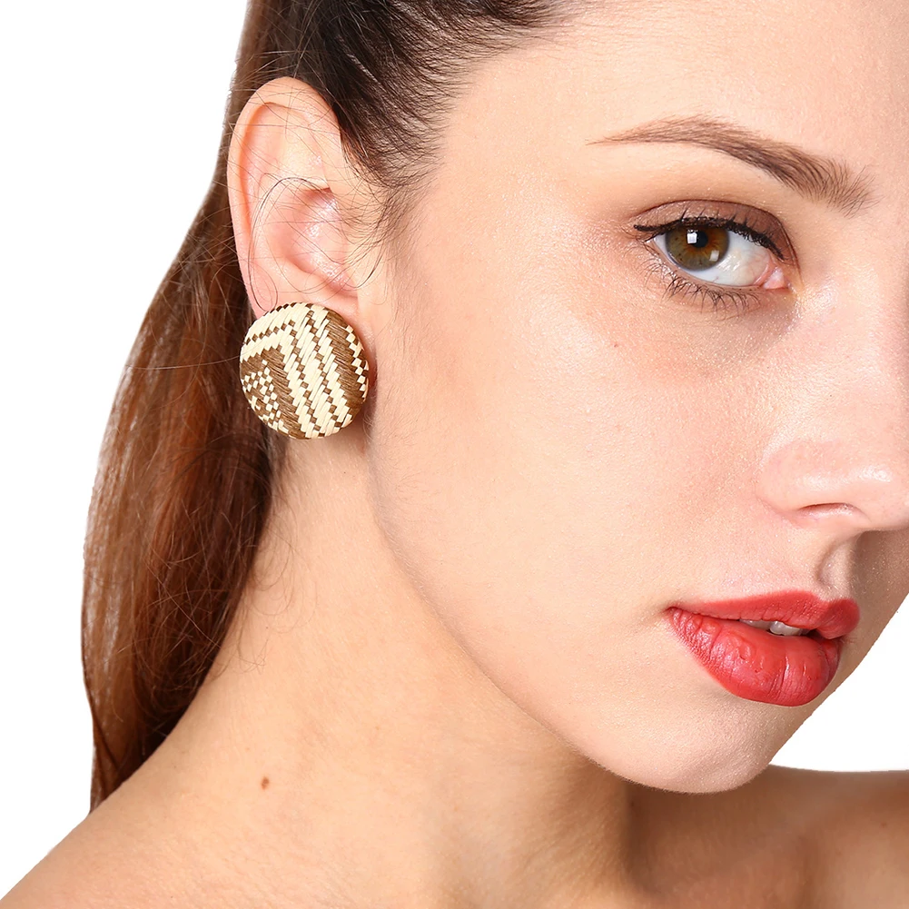 Fashion Round Button Ear Clip No Piercing Earrings Women Lady Jewelry Gift | Украшения и аксессуары