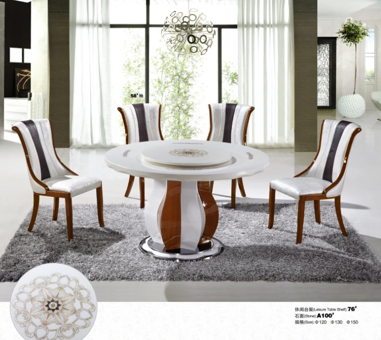 Деревянный Детский Набор обеденного стола в современном стиле мраморный стол с 6