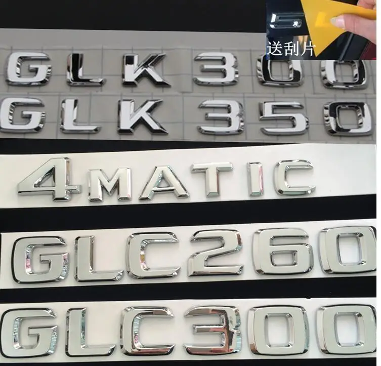 Для Mercedes Benz AMG C CLK CLS класса C43 C55 CL55 CLK55 CLS63 багажник сзади эмблемы Chrome письма