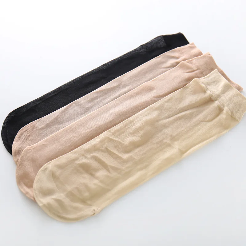 Летние ультратонкие бархатные короткие носки для девушек 10 пар удобные