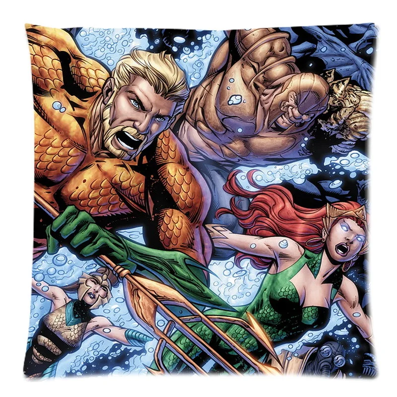 Наволочка с принтом Aquaman наволочка сделай сам декоративная для дивана стула 45x45