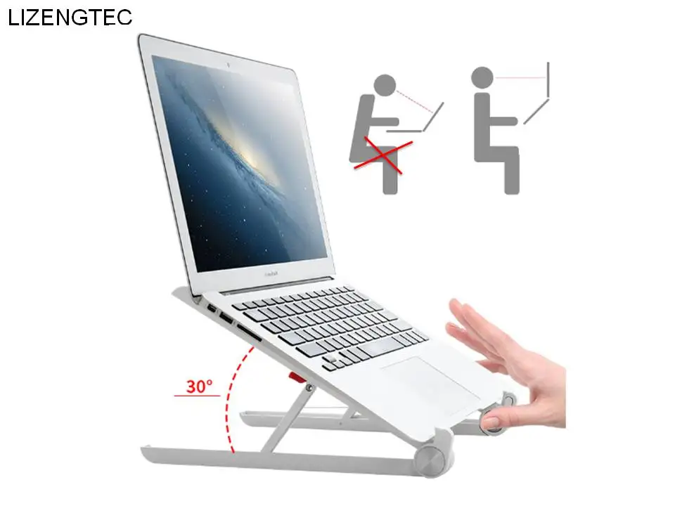 Бесплатная доставка LIZENGTEC новый дизайн подставка для ноутбука теплоотвод