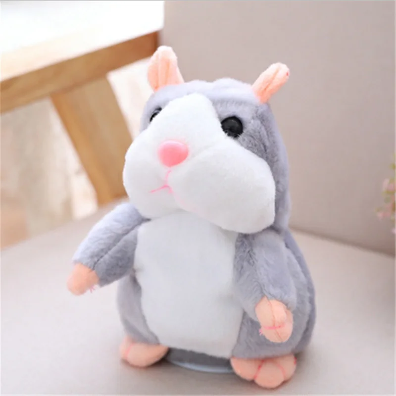 Смешной 15 см хомяк Kawaii копия голоса говорить запись звука повторение чучела