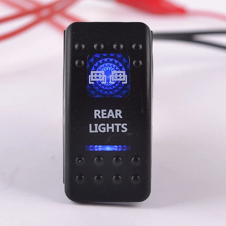 JanDeNing 12V 20A Bar Carling Rocker Switch Blue LED Light Lamp Car Boat Sales | Автомобили и мотоциклы