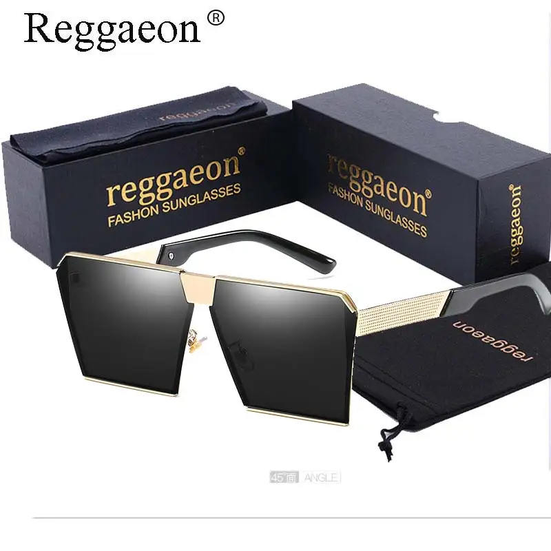 REGGAEON Лидер продаж большие Размеры женские солнцезащитные очки высокого модные