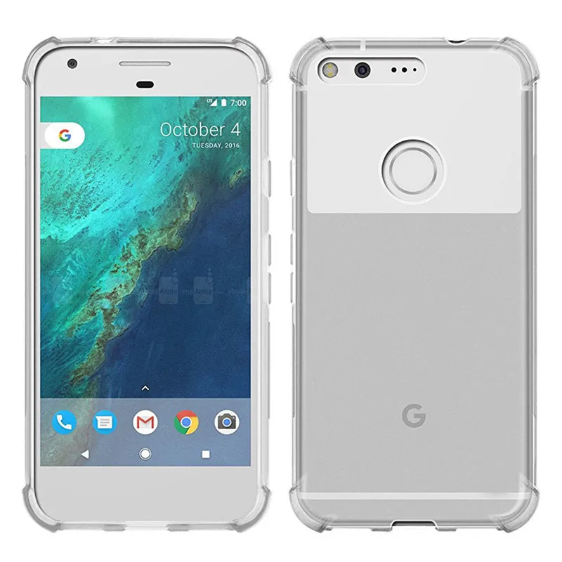 Сверхпрозрачная подушка безопасности для Google Pixel 3 2 1 XL Lite Ударопрочный Мягкий