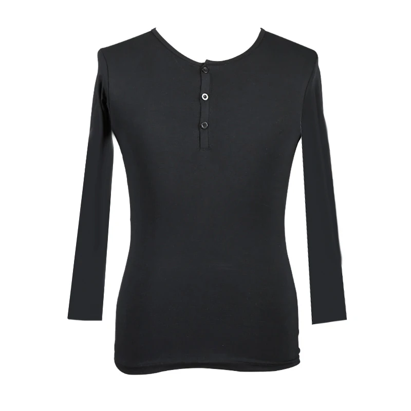 

Adul tMen Modern Dancing Men Long Sleeves Slim Tops Clothing Danca Adulto Latin Suitable For Performance And Practice DWY455