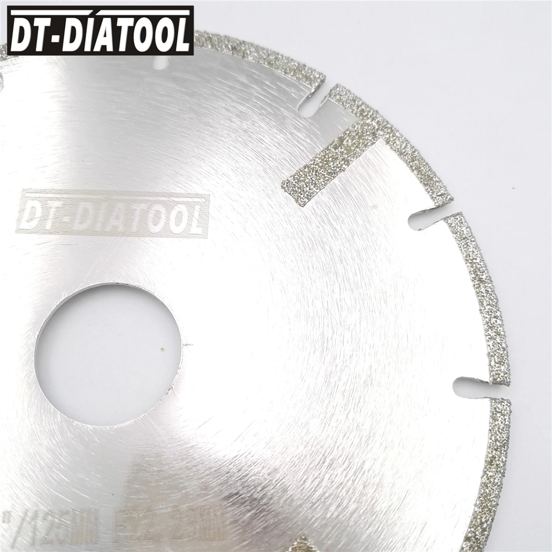 Гальваническое усиленное пильное полотно, DT-DIATOOL, 2 шт., 5 дюймов, алмазный отрезной диск, диаметр 22,23 мм, 125 мм, для камня, плитки, мрамора от AliExpress WW