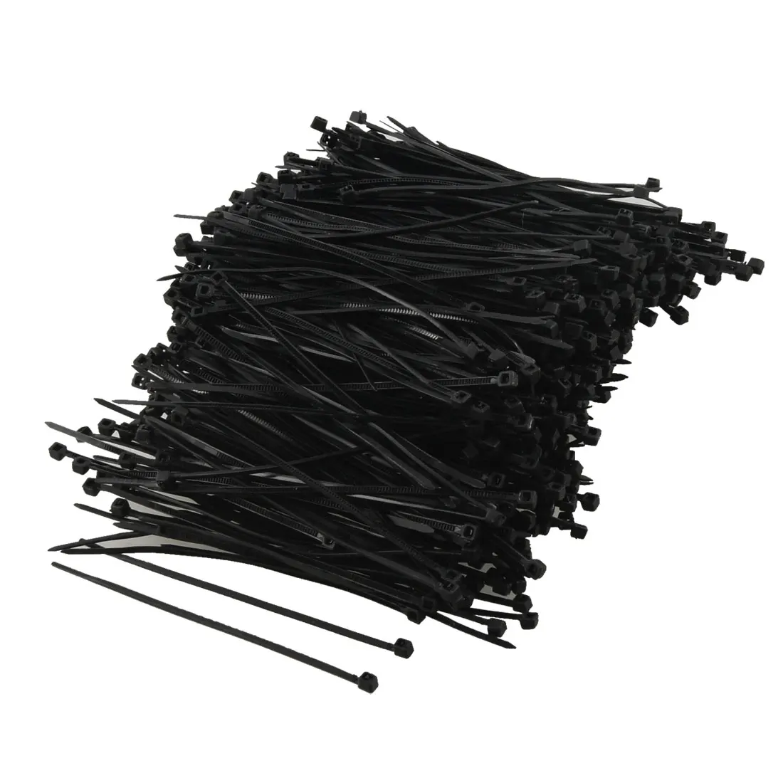 

UXCELL 1000 Pcs Black Plastic Cable Zip Tie Fasten Wrap 80Mm X 2Mm With Self-lock Design Nylon Material 8cm Length To Household