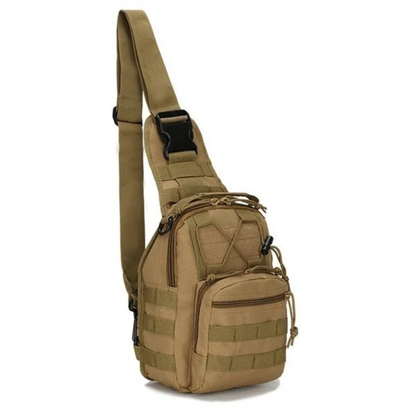 Khaki 600D Спорт на открытом воздухе плечо Кемпинг Туризм Сумка тактический рюкзак утилита Кемпинг путешествия Туризм треккинг Сумка - Цвет: Khaki