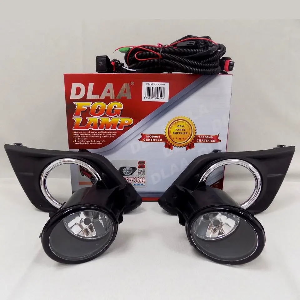 Для Nissan X-Trail T32 2014-2017 Комплект противотуманных фар с проводами и кнопкой (DLAA NS730) |