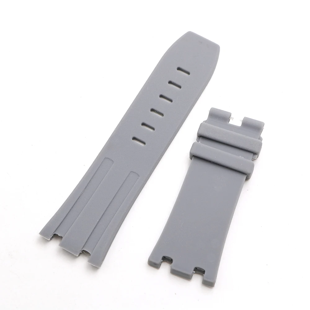 CARLYWET 28mm Wholesale Grey Waterproof Silicone Rubber Replacement Wrist Watch Band Strap Belt | Наручные часы
