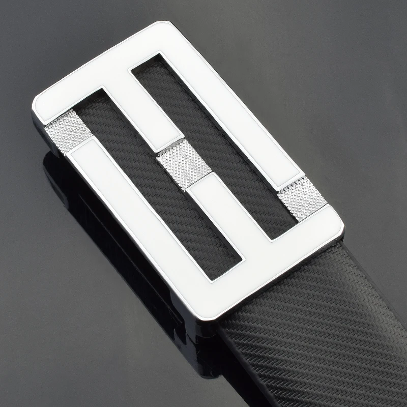 F letter buckle High Quality golden belt men fashion Personality luxury strap genuine leather white ceinture homme | Аксессуары для