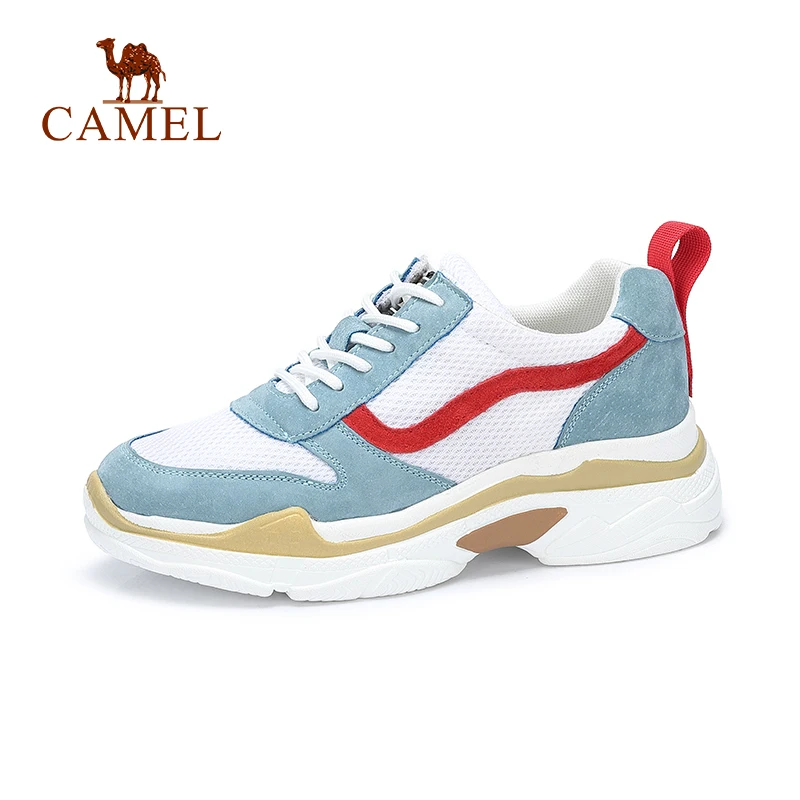 CAMEL Женские Сникеры на каждый день спортивные прогулочные платформы классические массивные модные легкие дышащие уличные амортизационные