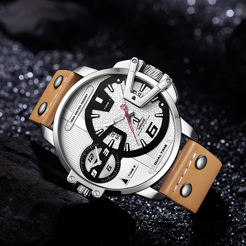 WEIDE мужские часы, спортивные военные часы с белым циферблатом, Мужские Аналоговые часы, кварцевые наручные часы, водонепроницаемые, Relogio Masculino reloj