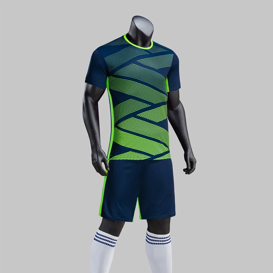 1805 green jerseys Детские футбольные комплекты, спортивный комплект, одежда для молодежи, футбольные майки, костюмы, футбольная футболка, шорты, спортивный костюм, дышащая печать, на заказ - Цвет: 1805 green jerseys