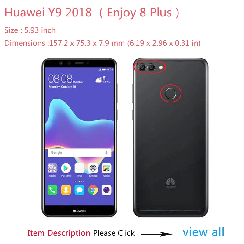 Для Coque чехол huawei Y9 2018 Чехлы для Enjoy 8 Plus на плоской подошве в стиле пэчворк Lx1 Флип