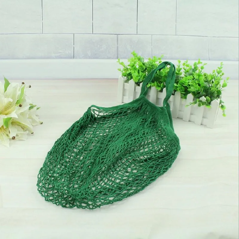 Urijk Reusable Fruit shopping string bag High-capacity net Storage Handbag Organizer Bags kids beach toy Travel | Дом и сад