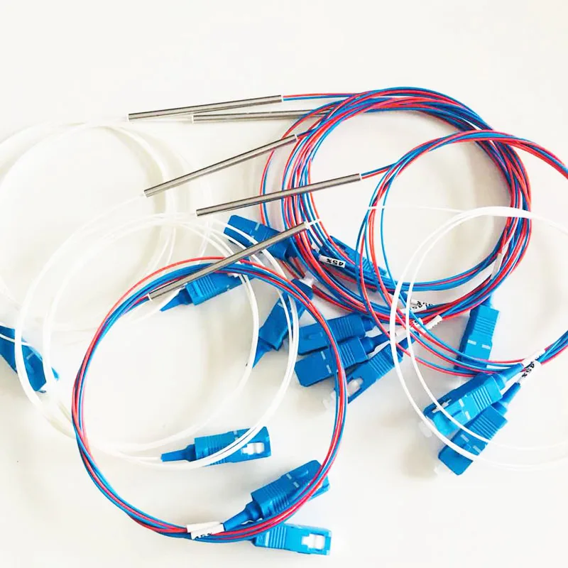 10pcs/pack fiber 1x2 SC/UPC singlemode optical FBT splitter coupler | Fiber Optic Equipment