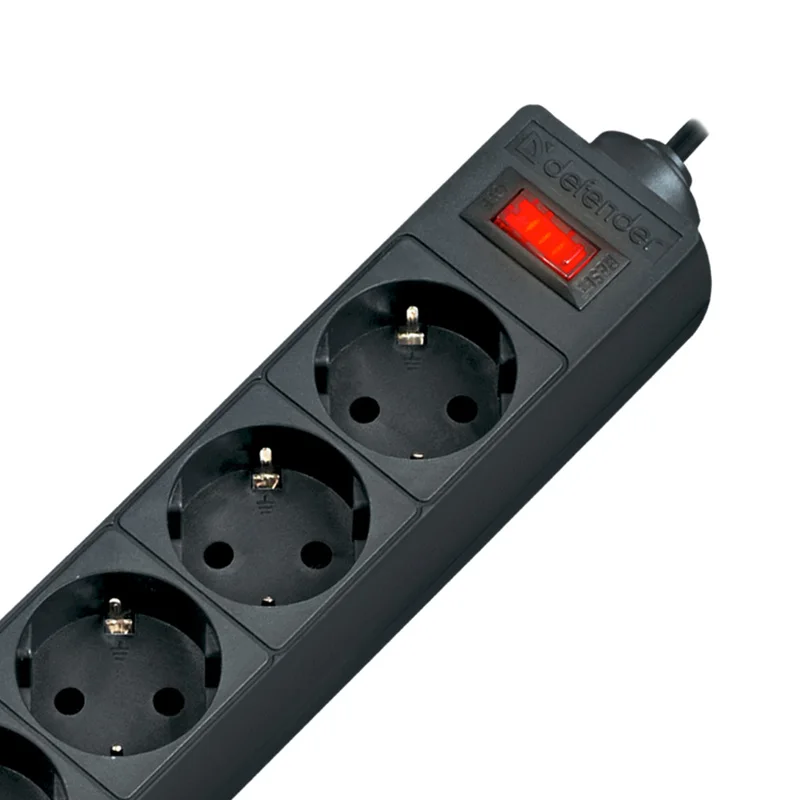 Сетевой фильтр Defender ES 3 5 розеток|surge protector|surgees |