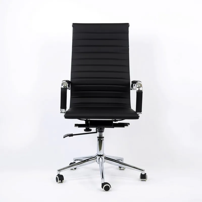 95173 Кресло для персонала Barneo K 110 черная кожа высокая спинка кресло офисное
